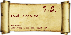 Topál Sarolta névjegykártya